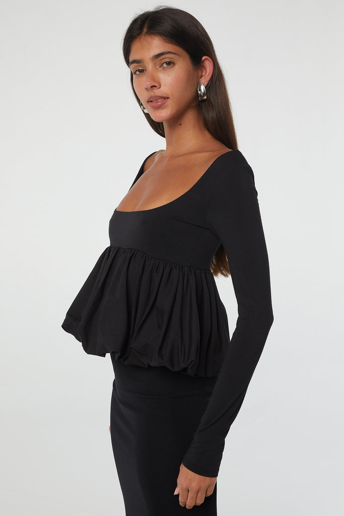 UWE BUBBLE TOP BLACK - The Line by K