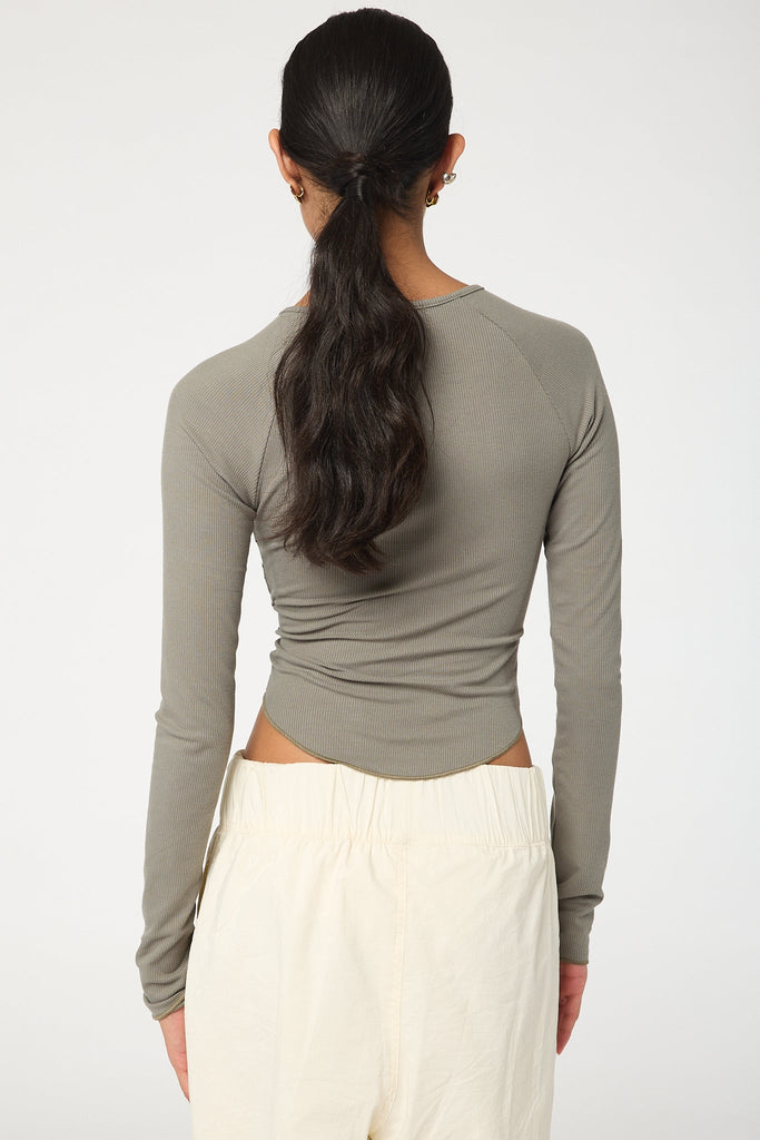 CATHAL TOP CHARCOAL GREY - The Line by K