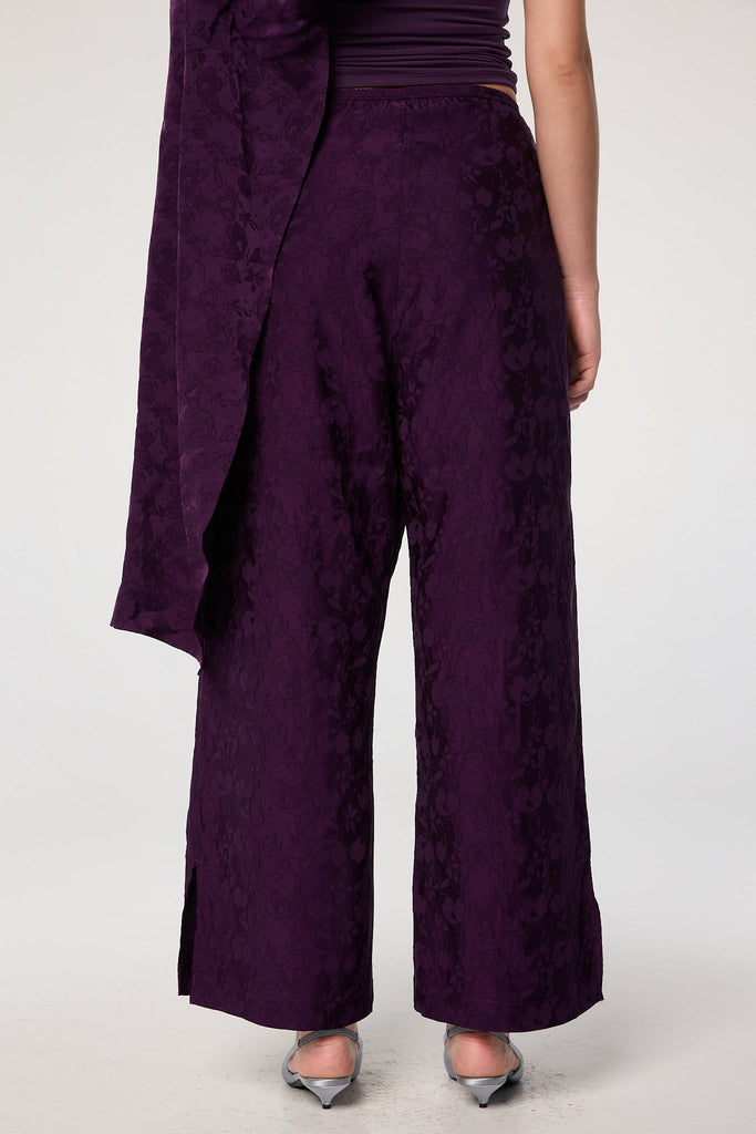 CHIMON TROUSER EGGPLANT - The Line by K