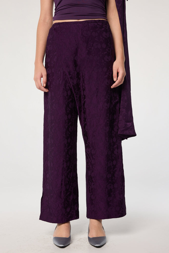 CHIMON TROUSER EGGPLANT - The Line by K