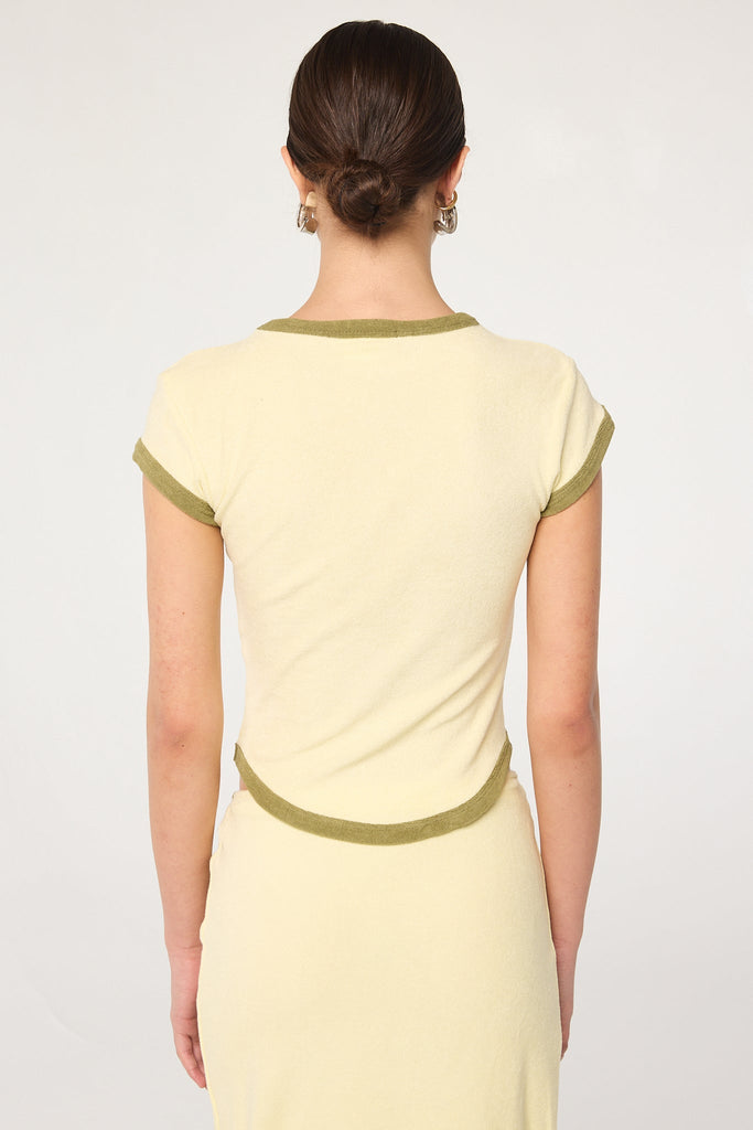 LAVI T - SHIRT TERRY BABY YELLOW - The Line by K