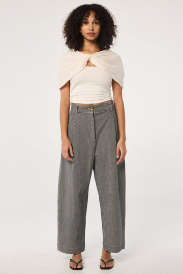 LEVIN TROUSER DENIM STRIPE - The Line by K