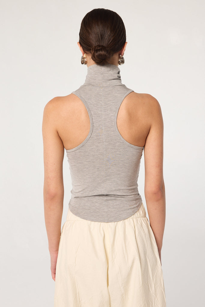 MARTA TANK TOP HEATHER GREY - The Line by K