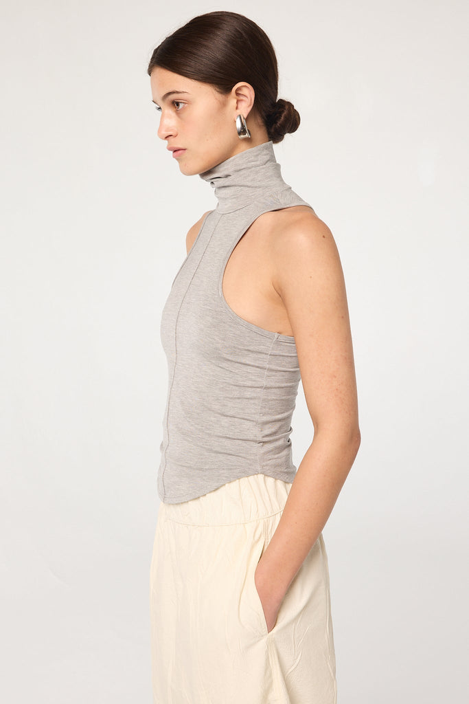 MARTA TANK TOP HEATHER GREY - The Line by K