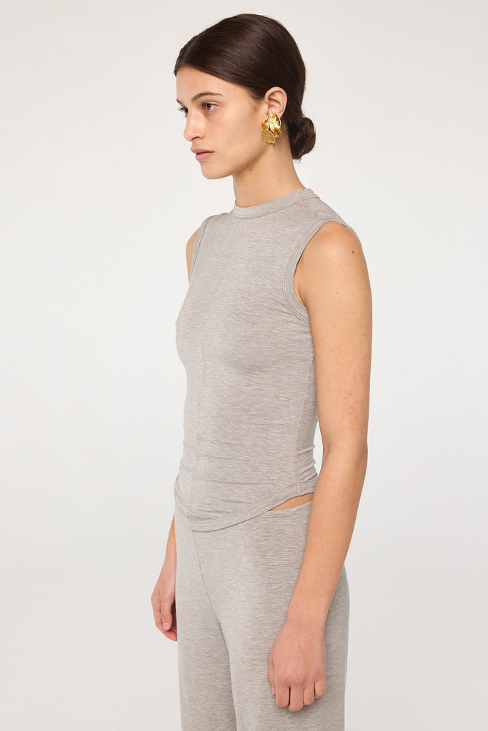 MARTINE TANK TOP HEATHER GREY - The Line by K