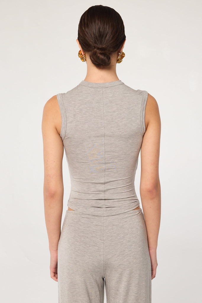 MARTINE TANK TOP HEATHER GREY - The Line by K