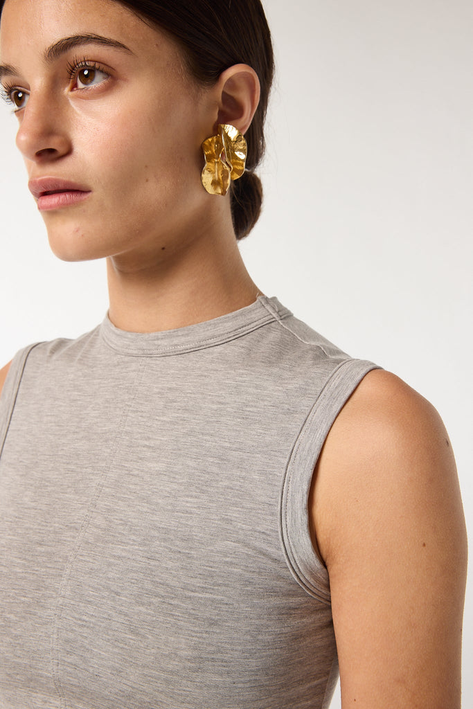 MARTINE TANK TOP HEATHER GREY - The Line by K