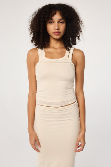 SALOME TANK TOP VANILLA - The Line by K