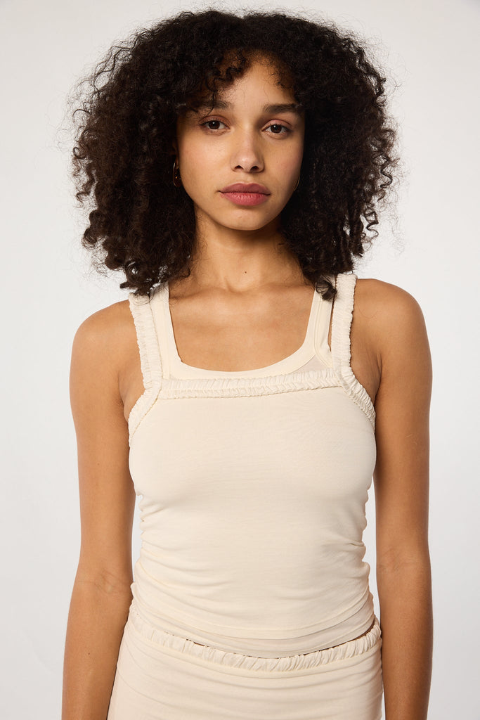 SALOME TANK TOP VANILLA - The Line by K