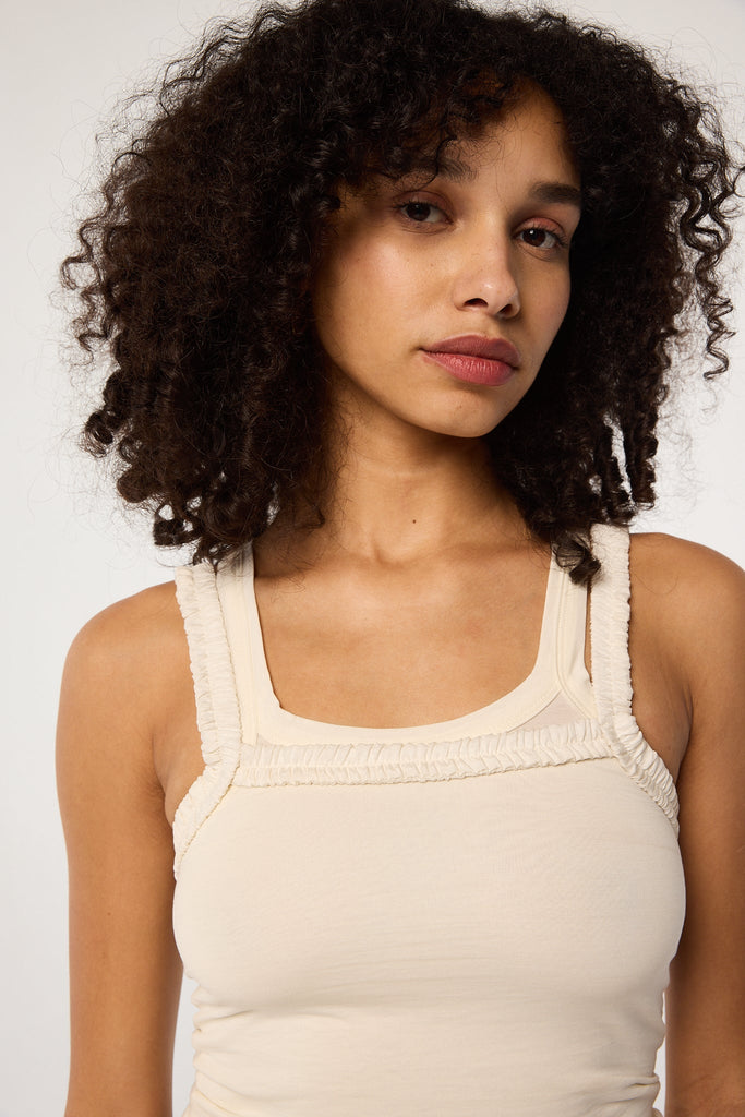 SALOME TANK TOP VANILLA - The Line by K