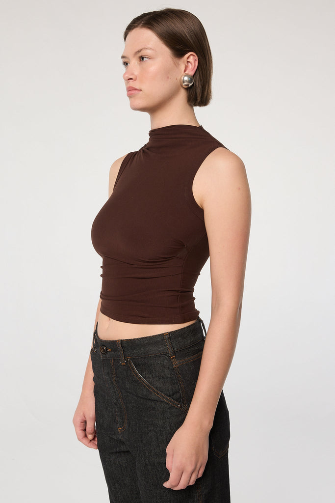 SELMA TANK TOP CHOCOLATE - The Line by K