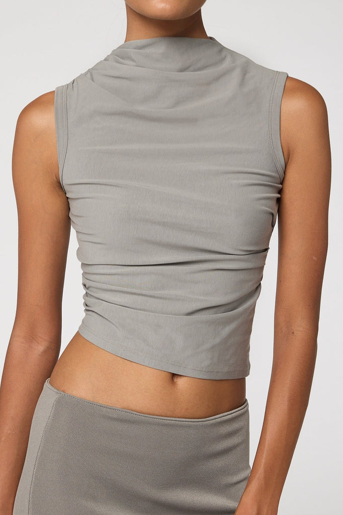 SELMA TANK TOP SLATE GREY - The Line by K