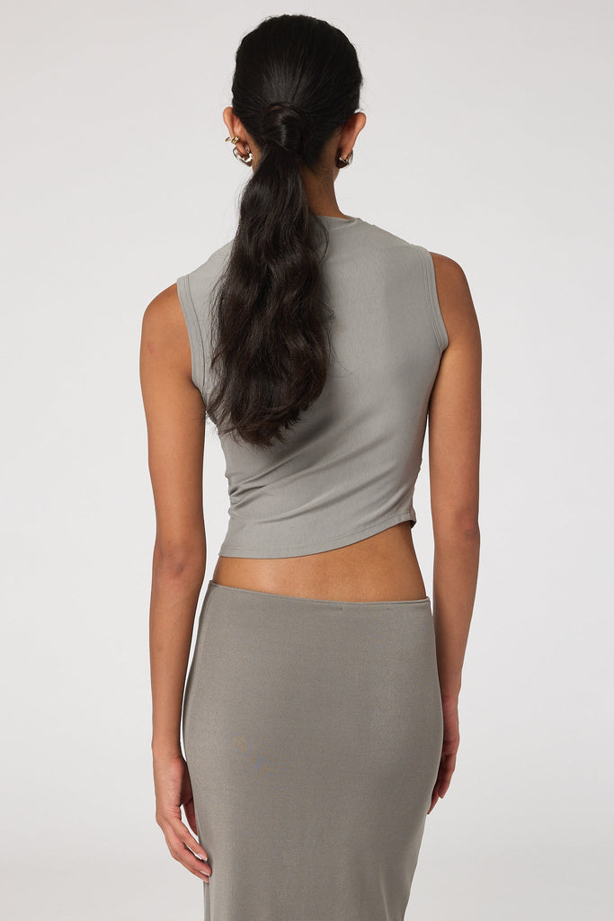 SELMA TANK TOP SLATE GREY - The Line by K