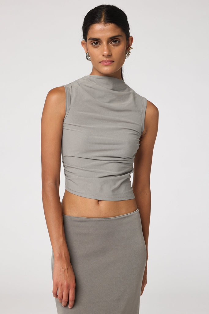 SELMA TANK TOP SLATE GREY - The Line by K