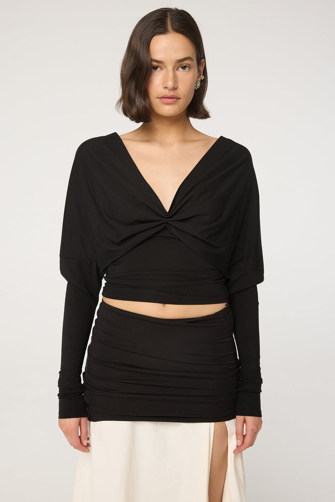 SELVIE TOP BLACK - The Line by K