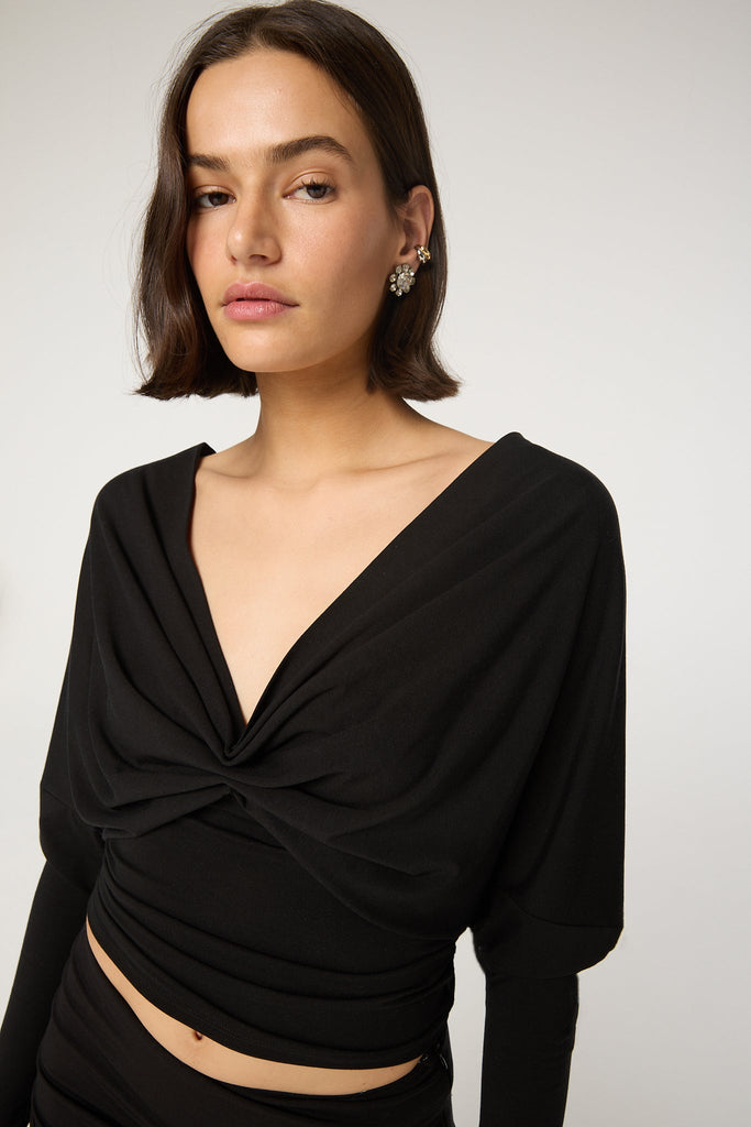SELVIE TOP BLACK - The Line by K