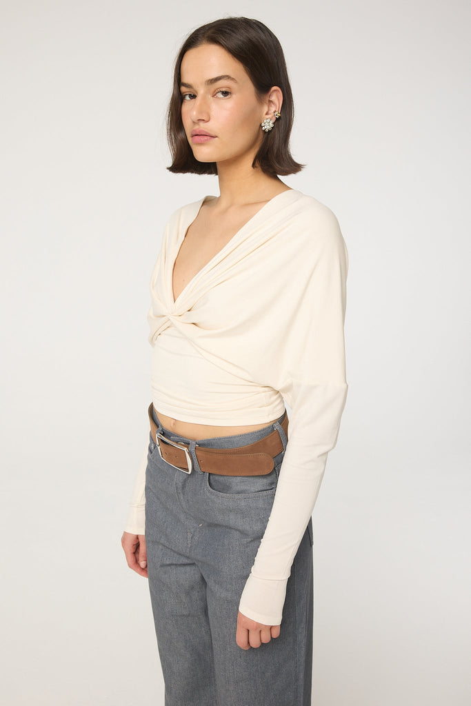 SELVIE TOP VANILLA - The Line by K