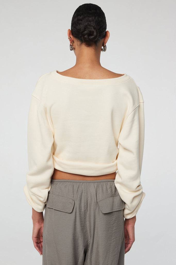 ALESSANDRO SWEATSHIRT VANILLA - The Line by K