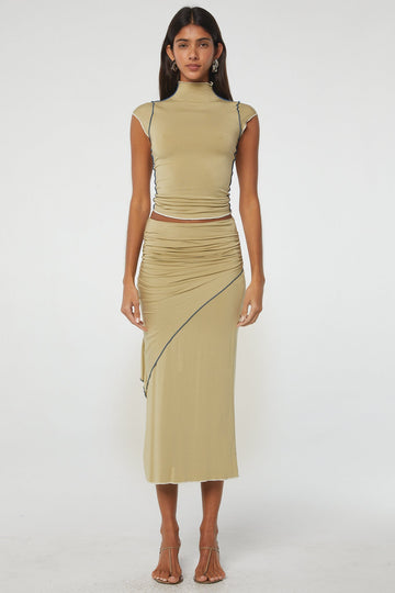 ANITA SKIRT KHAKI - The Line by K