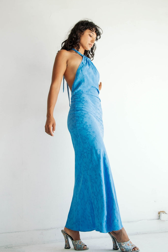 BELLE DRESS CERULEAN BLUE - The Line by K