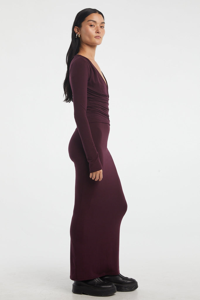 CALLI DRESS OXBLOOD - The Line by K