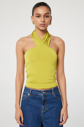 CARTESIA TOP CHARTREUSE - The Line by K