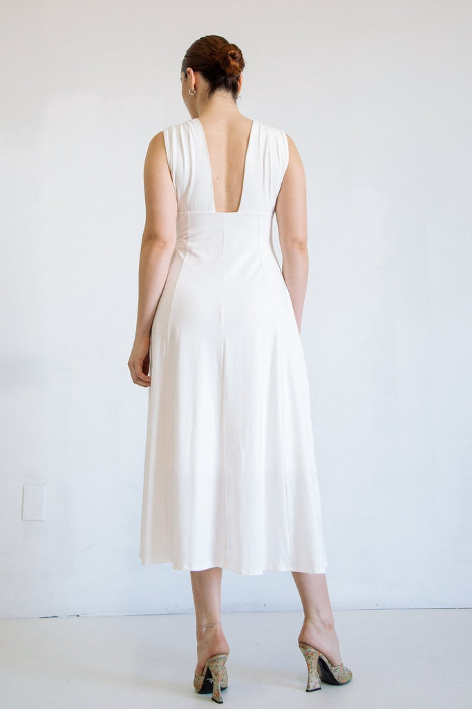 ELVA DRESS OFF-WHITE - The Line by K