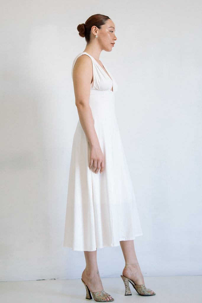 ELVA DRESS OFF-WHITE - The Line by K