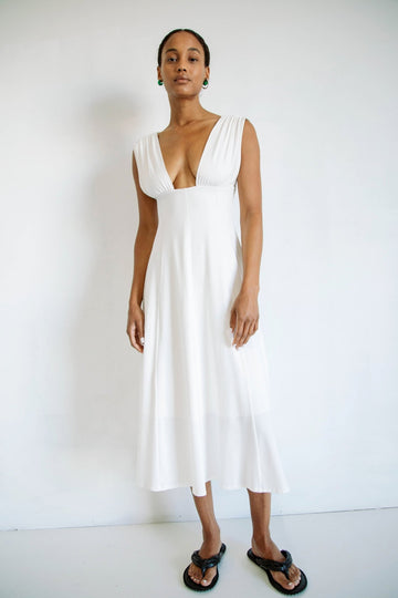 ELVA DRESS OFF-WHITE - The Line by K