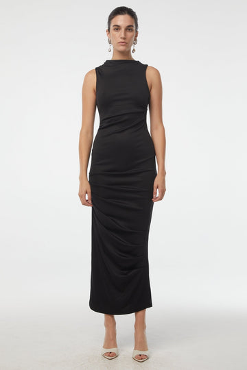 EMMET DRESS BLACK - The Line by K