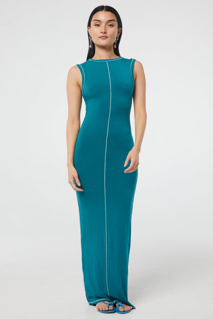 INEZ DRESS MARINE GREEN - The Line by K