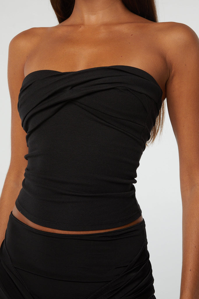 IZZY TUBE TOP BLACK - The Line by K