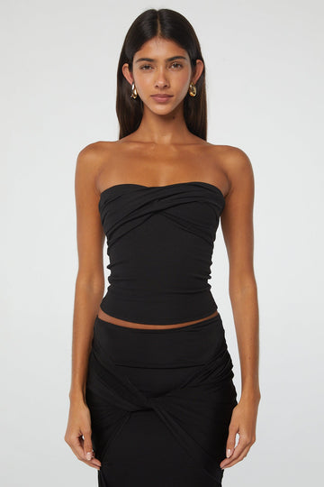 IZZY TUBE TOP BLACK - The Line by K