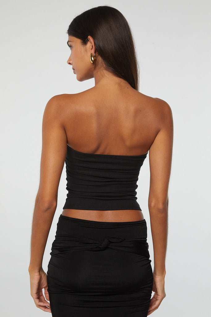 IZZY TUBE TOP BLACK - The Line by K