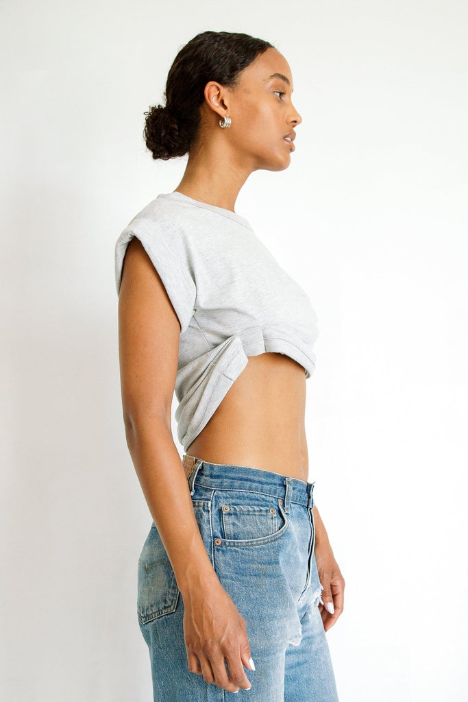 JOSEPH T-SHIRT HEATHER GREY - The Line by K
