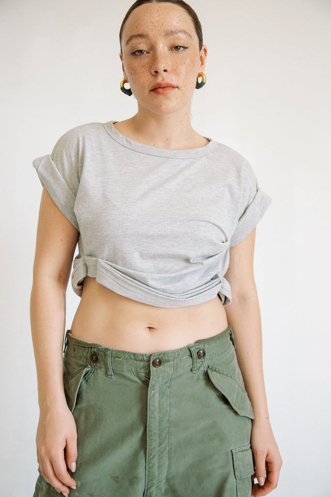 JOSEPH T-SHIRT HEATHER GREY - The Line by K