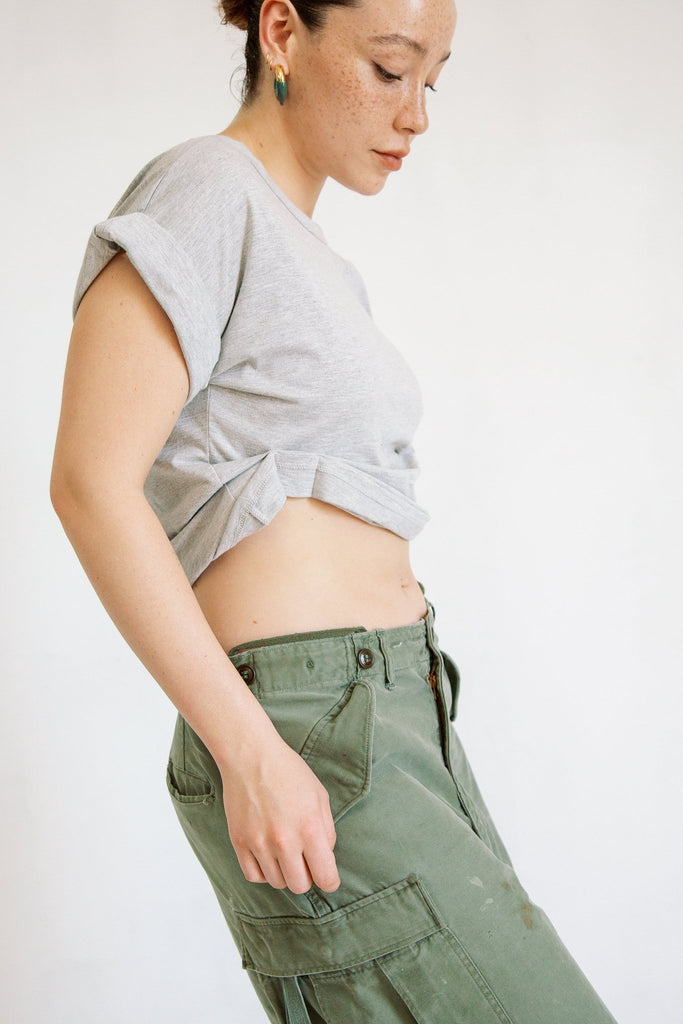 JOSEPH T-SHIRT HEATHER GREY - The Line by K