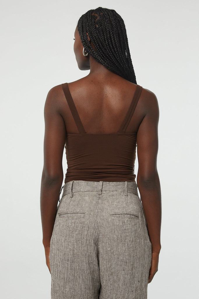 JOSEPHINE TANK TOP CHOCOLATE - The Line by K