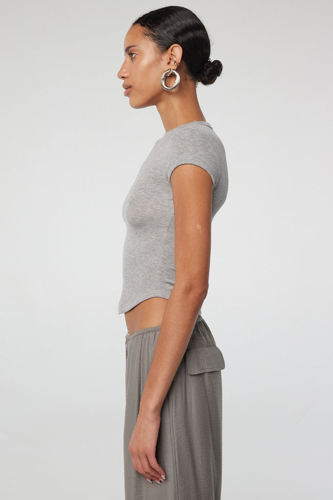 LAVI T-SHIRT HEATHER GREY - The Line by K