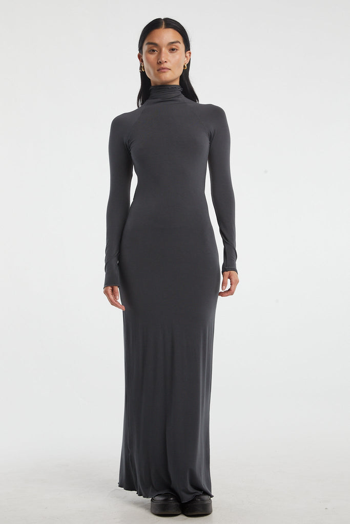 LENNY DRESS DEEP GREY - The Line by K