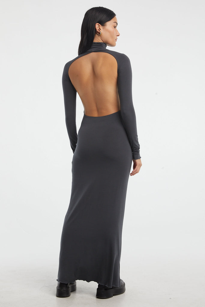 LENNY DRESS DEEP GREY - The Line by K