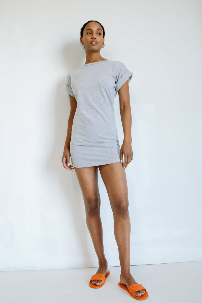 LOZA DRESS HEATHER GREY - The Line by K