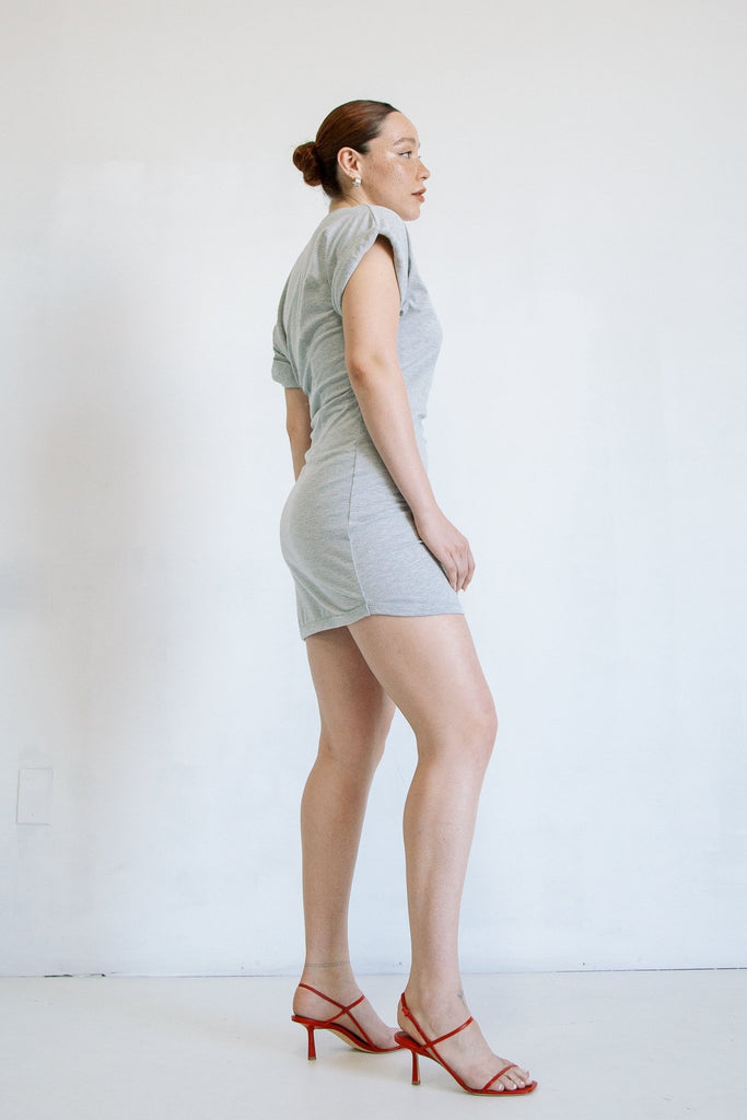 LOZA DRESS HEATHER GREY - The Line by K