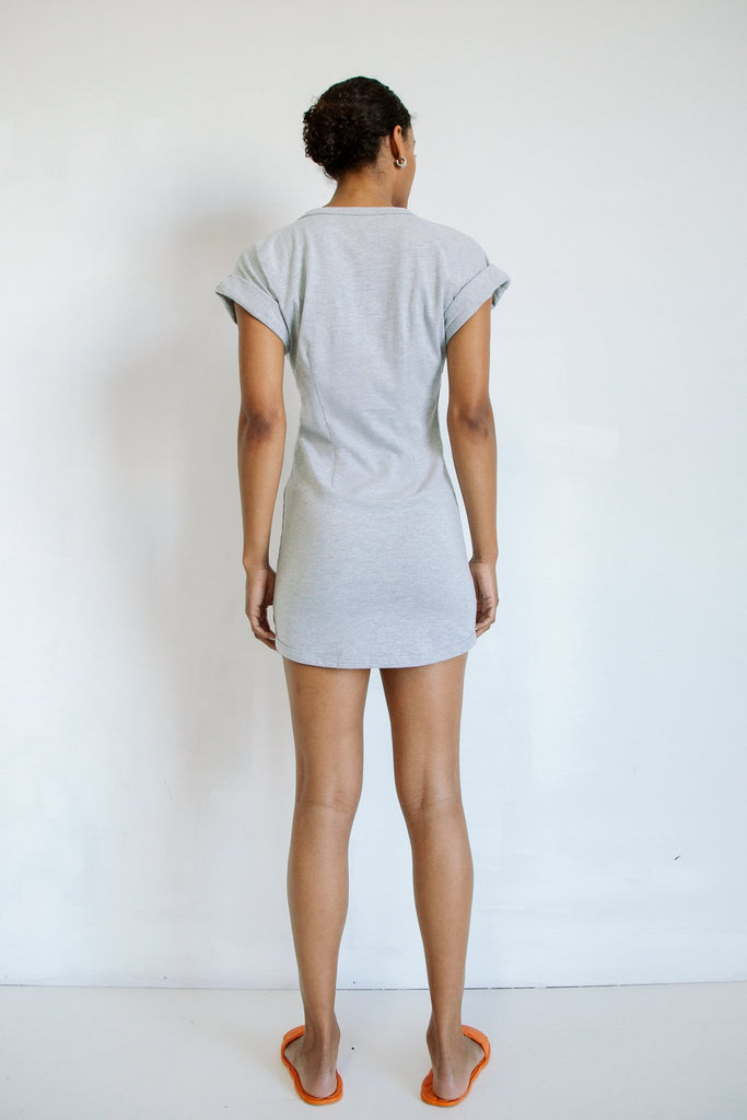 LOZA DRESS HEATHER GREY - The Line by K