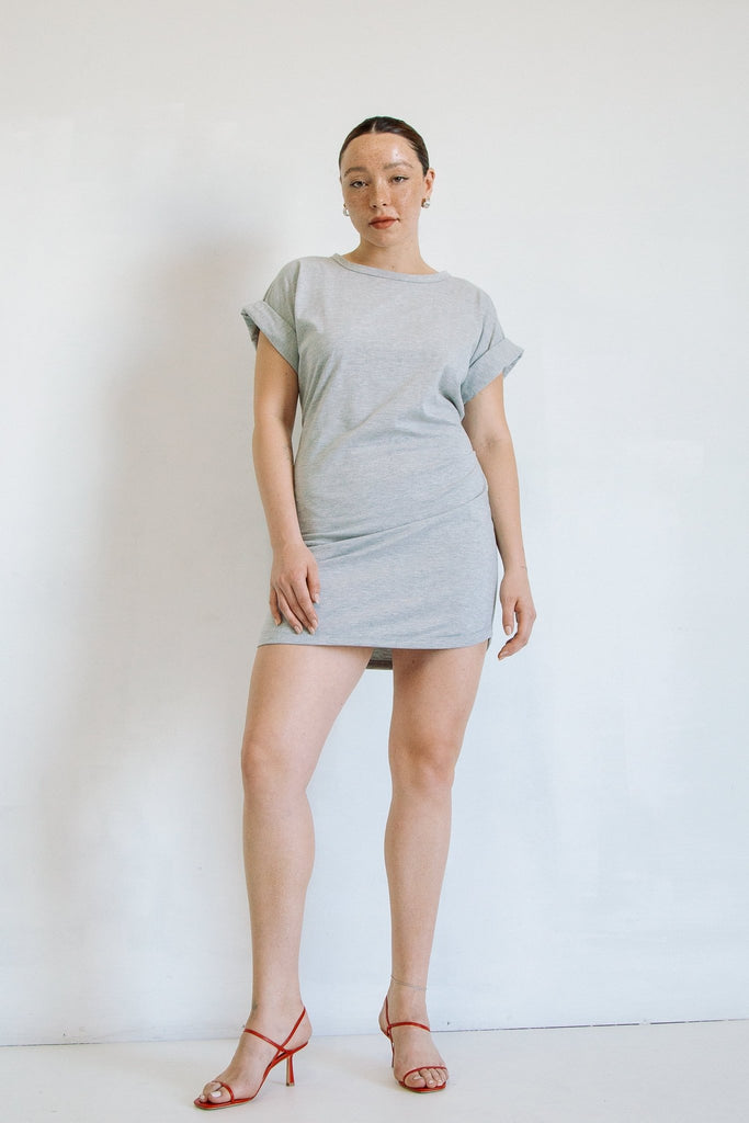 LOZA DRESS HEATHER GREY - The Line by K