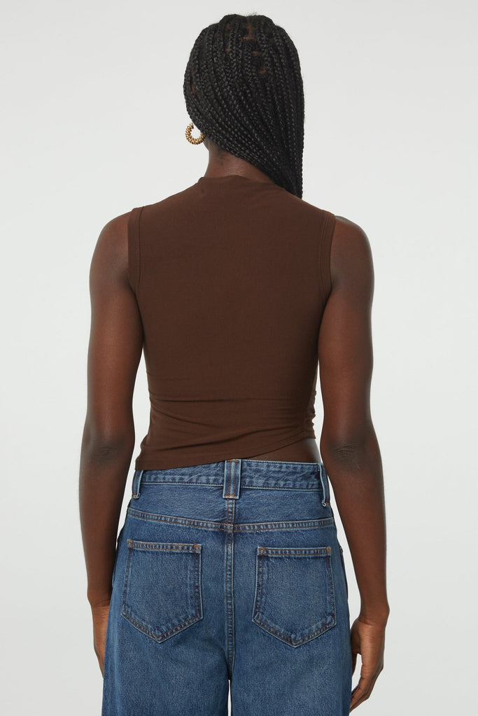 SELMA TANK TOP CHOCOLATE - The Line by K