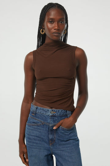 SELMA TANK TOP CHOCOLATE - The Line by K