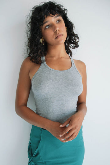 SOPHIE TANK TOP HEATHER GREY - The Line by K