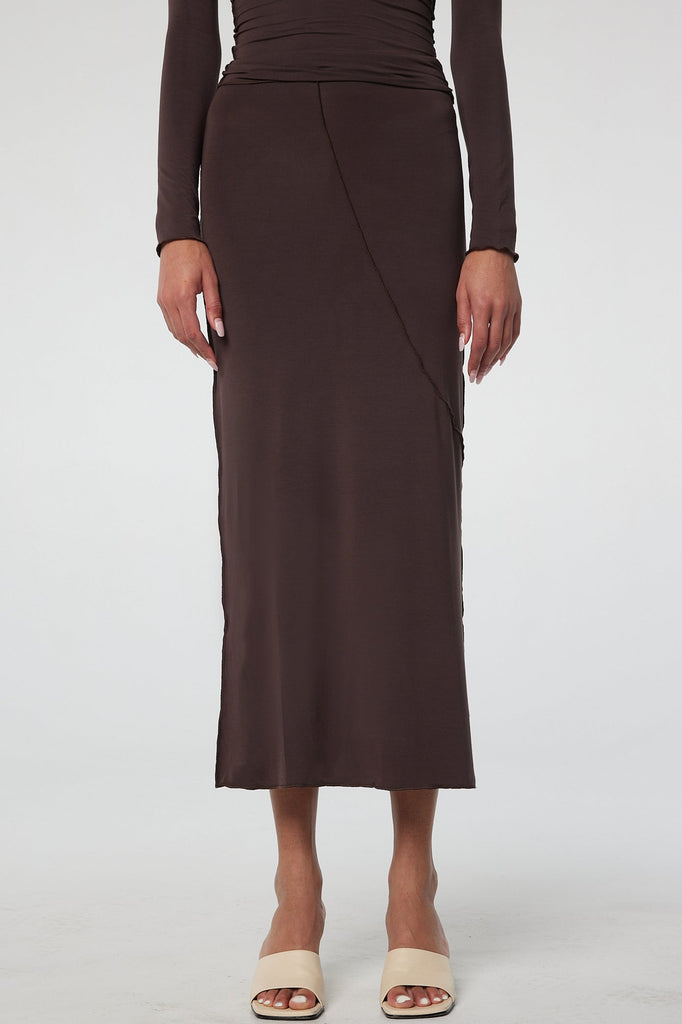 VANA SKIRT CHOCOLATE - The Line by K