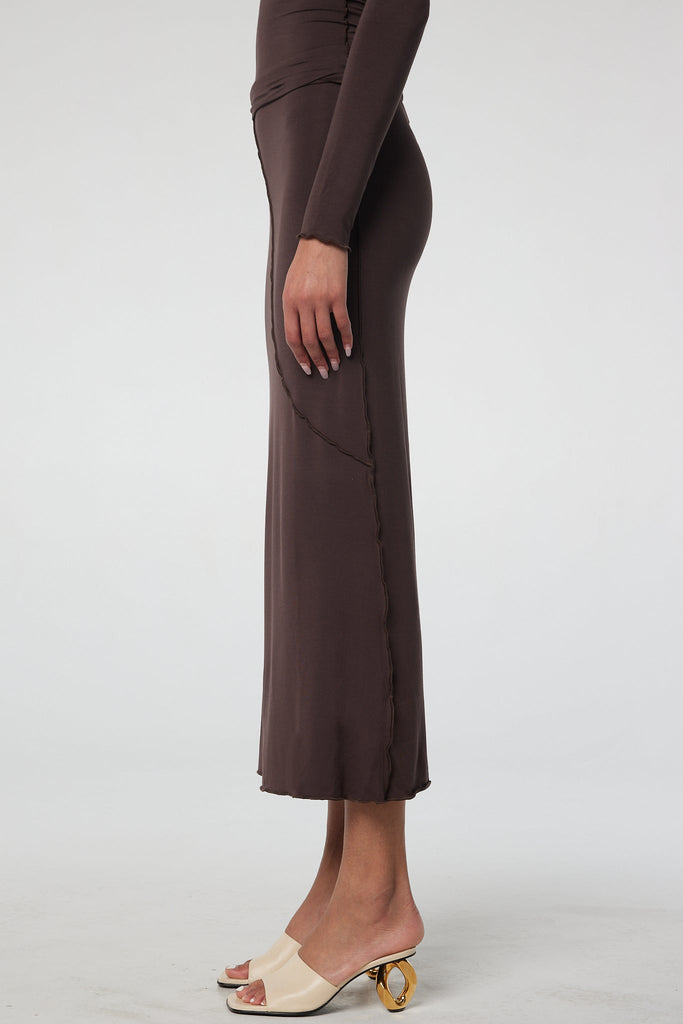 VANA SKIRT CHOCOLATE - The Line by K